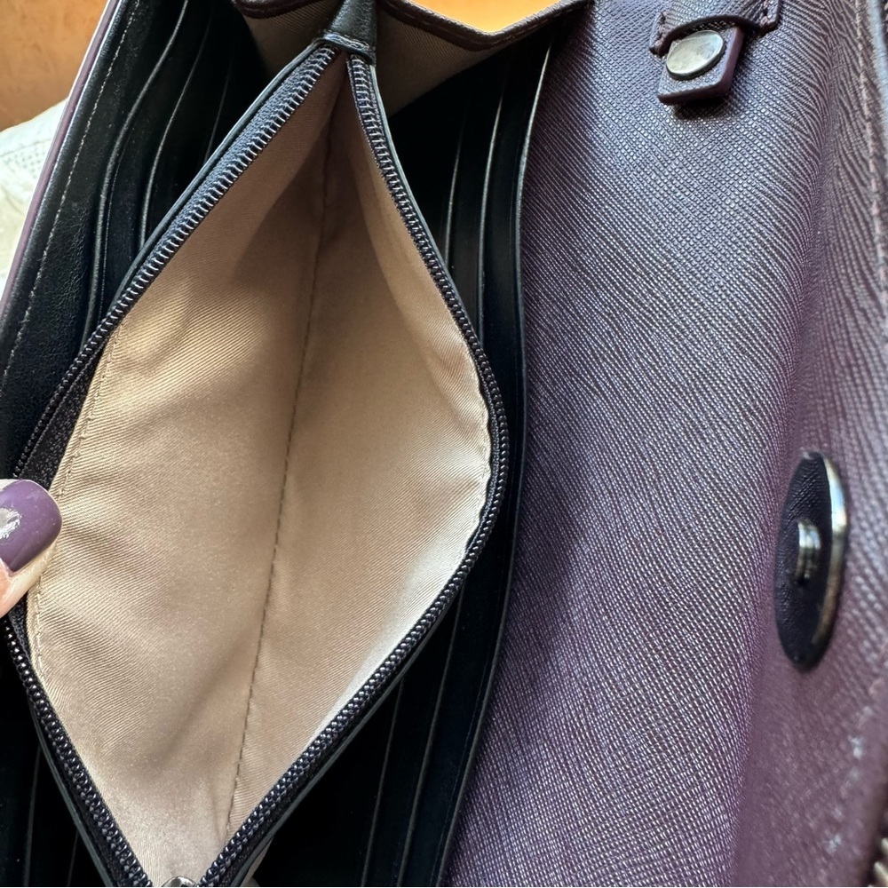 REBECCA MINKOFF CLEO WALLET ON A CHAIN CONVERTIBLE CROSSBODY CLUTCH PURSE - Picture 8 of 13